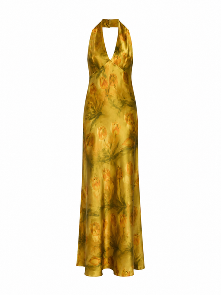 Rent Reformation Daniela Silk Maxi Dress Artiste