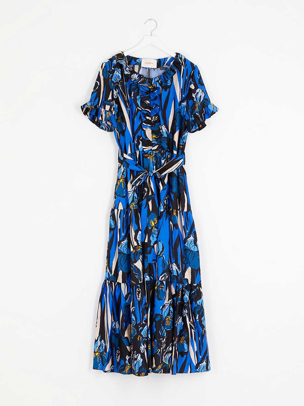 Long And Sassy Maxi Dress in silk by La DoubleJ