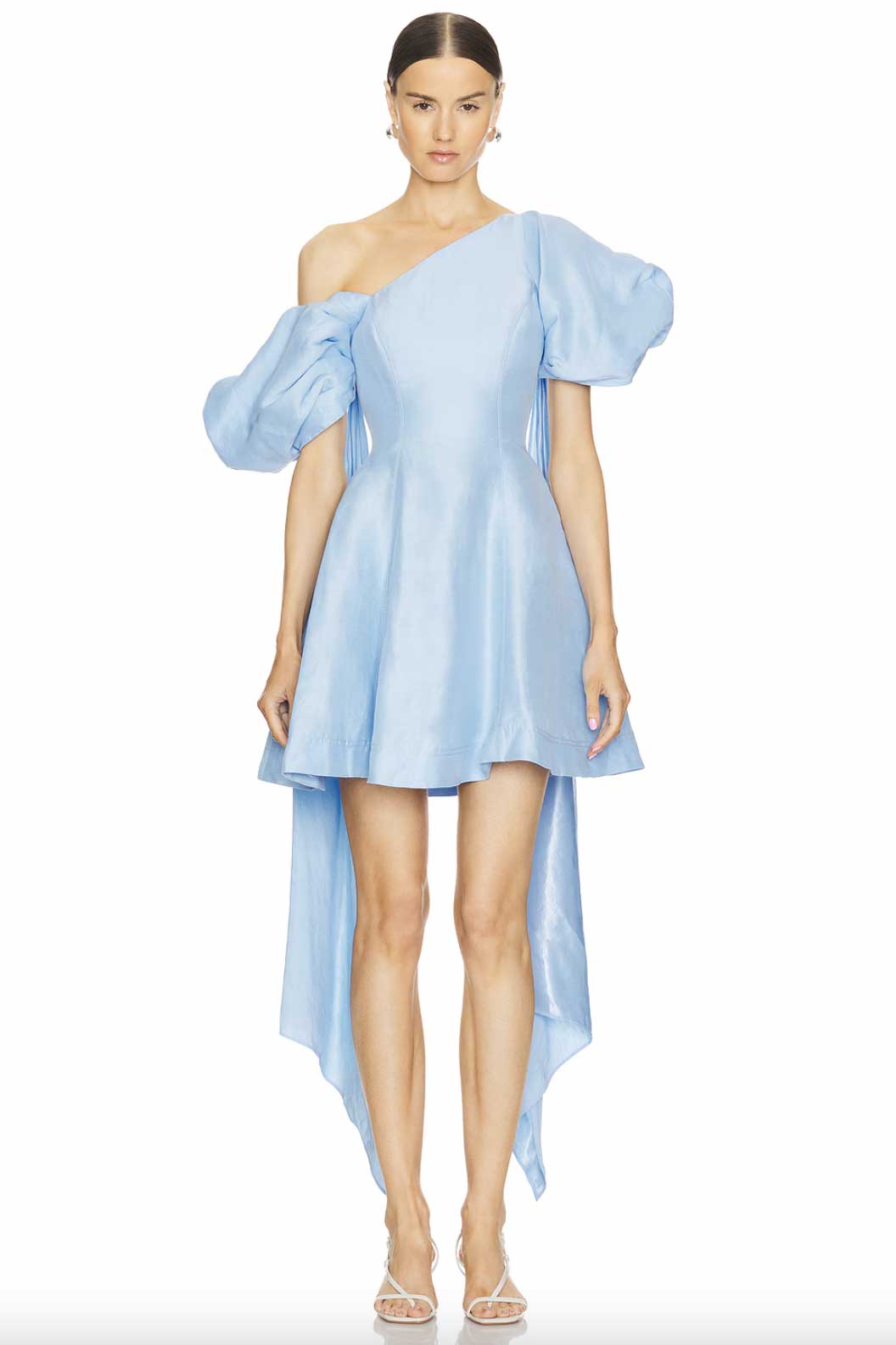 Rent Aje Arista Tulip Asymmetric Mini Dress | Rites Rental & Resale