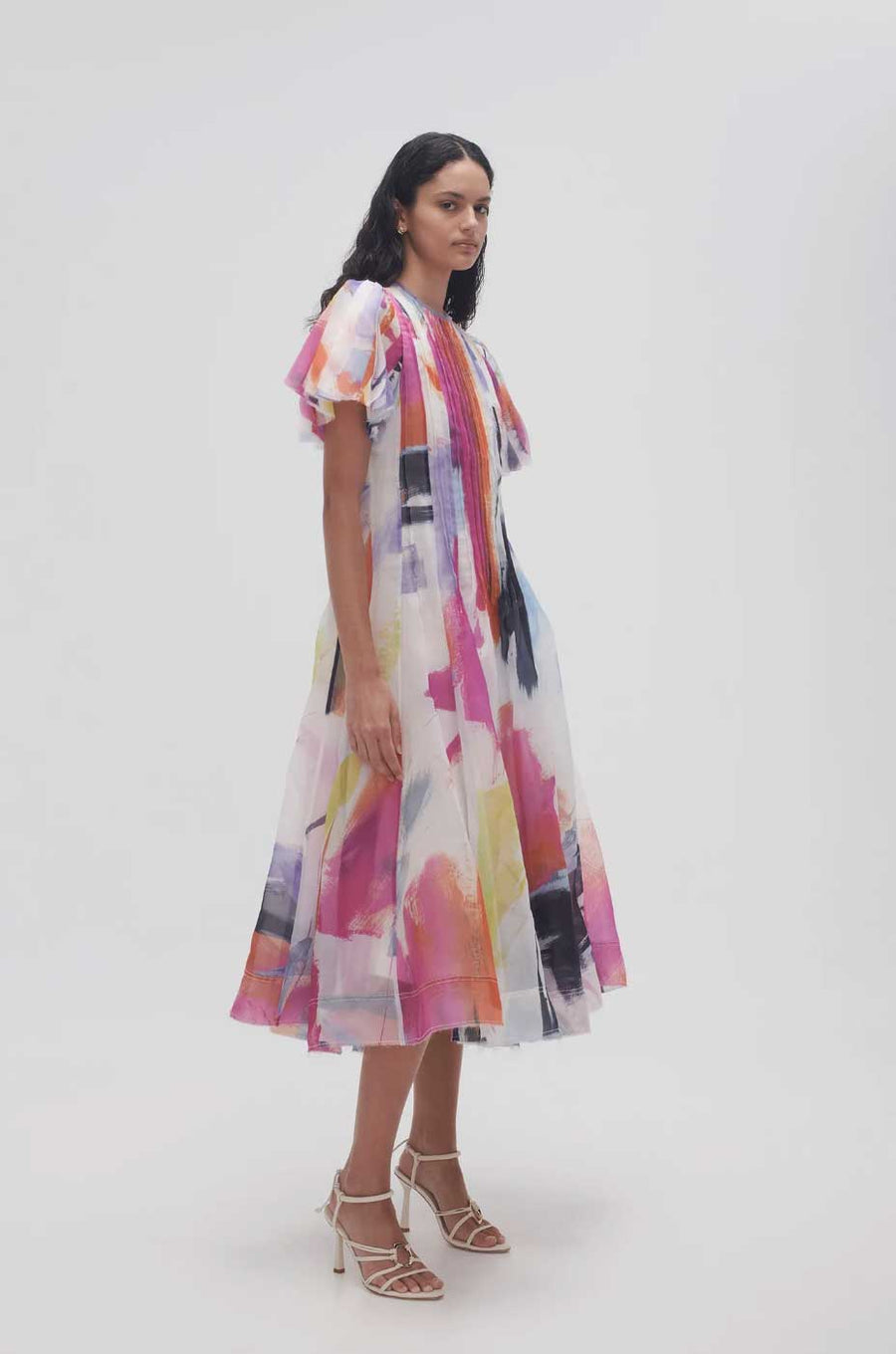 【Aje.】Nova Pleated Midi Dress Rent The Nova Pleated Midi Dress By Aje | Rites