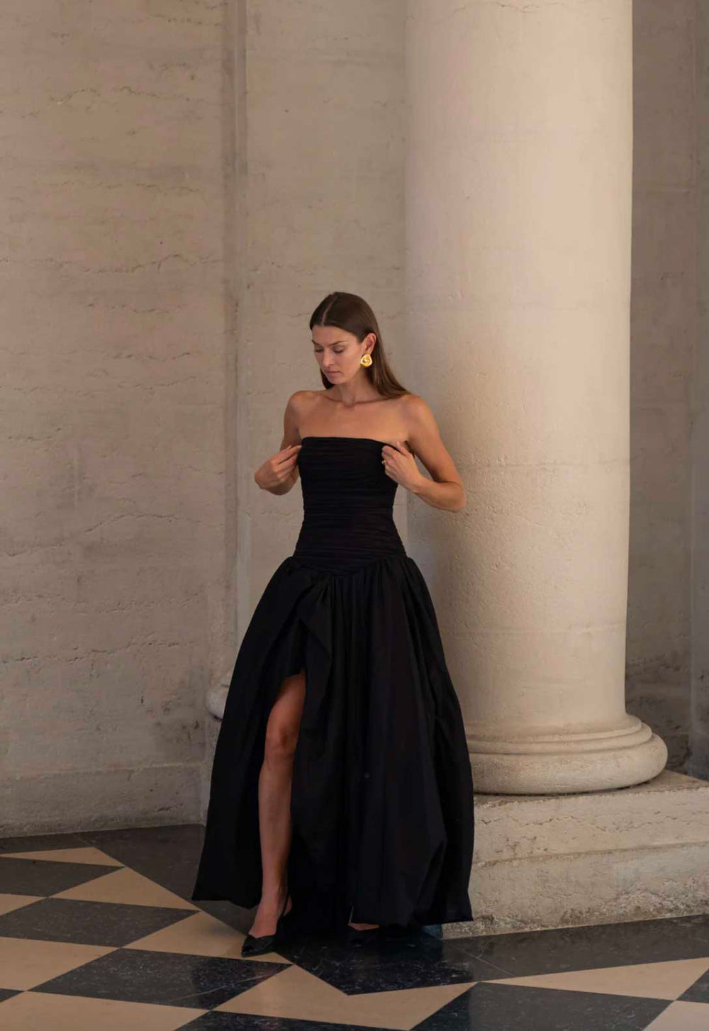 aje black dress