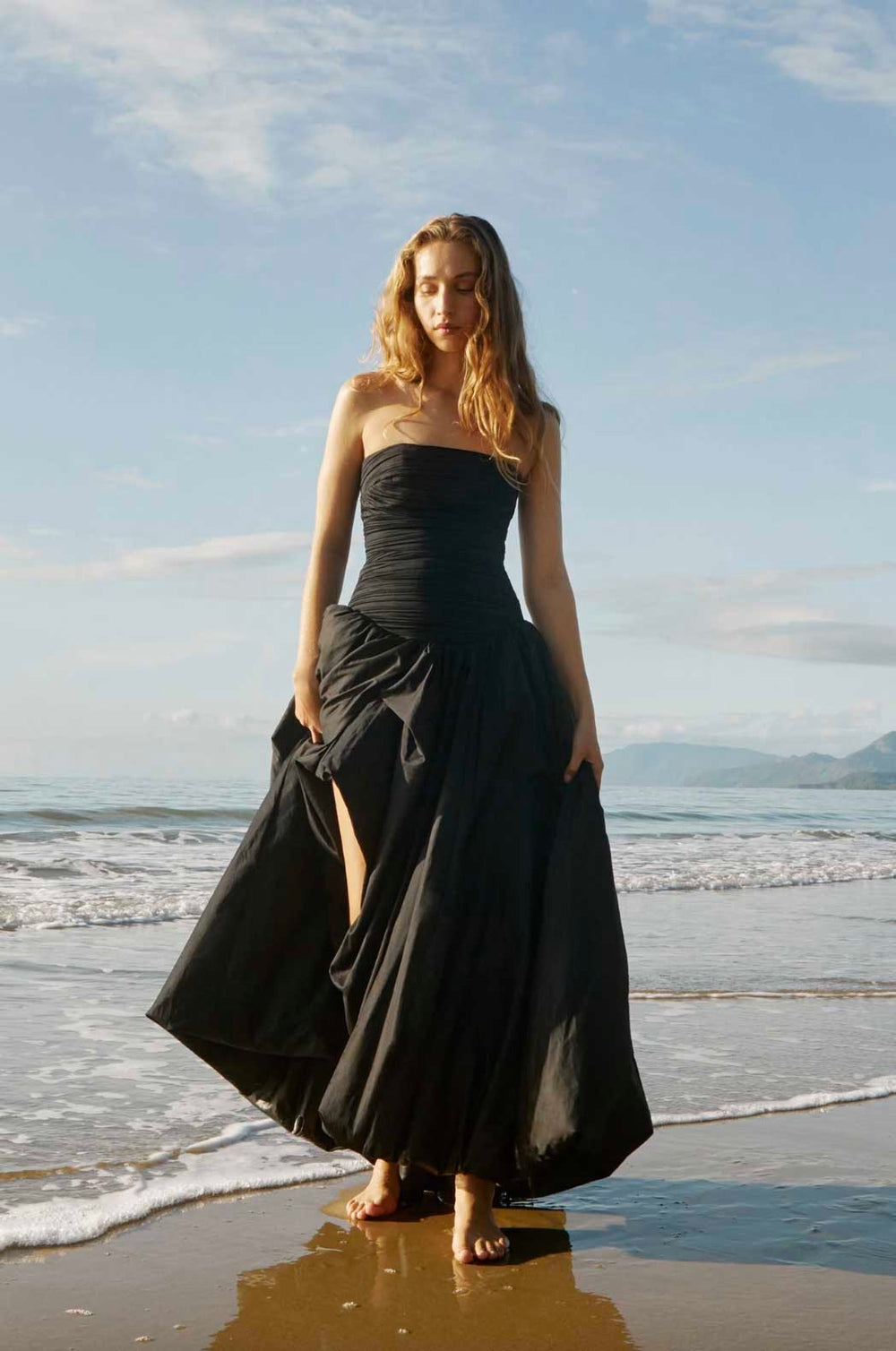 Rent Aje Violette Bubble Hem Maxi Dress