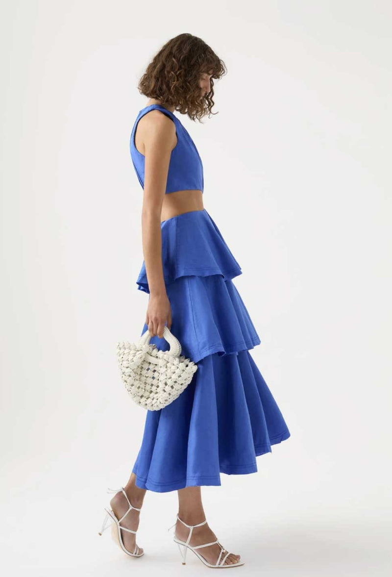Rent Aje Wave Cutout Ring Midi Dress | Rites Rental & Resale Rent Aje Wave Cutout Ring Midi Dress | Rites Rental & Resale