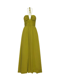 Rent the Bec & Bridge Ellie Cotton Maxi Dress in Fern Green at Rites