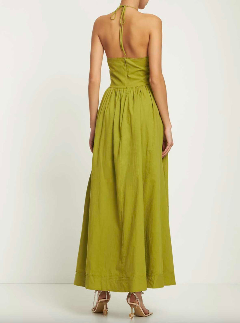 Rent the Bec & Bridge Green Cotton Ellie Maxi Dress in at Rites