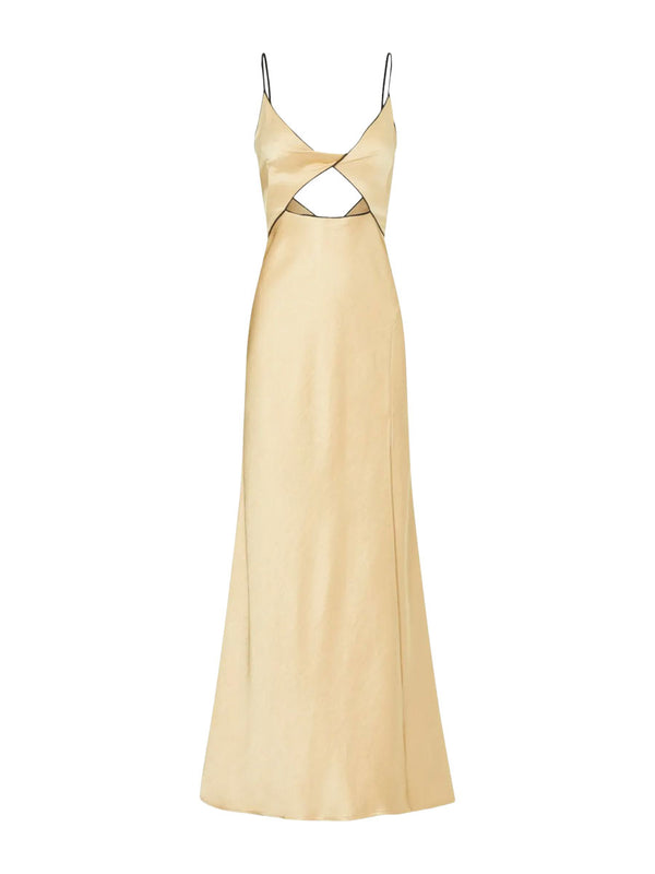 Rent the Bec & Bridge Hazel Cutout Satin Maxi Dress at Rites