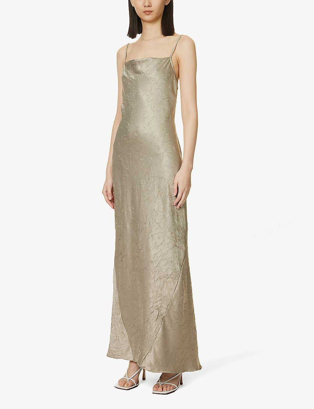 bec and bridge lani midi dress Rent Bec & Bridge Sage Lani Crinkle Satin Maxi Dress