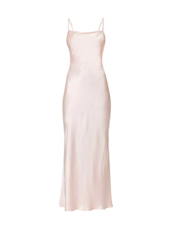 Rent the Bec & Bridge Malia Satin Dress in blush pink at Rites