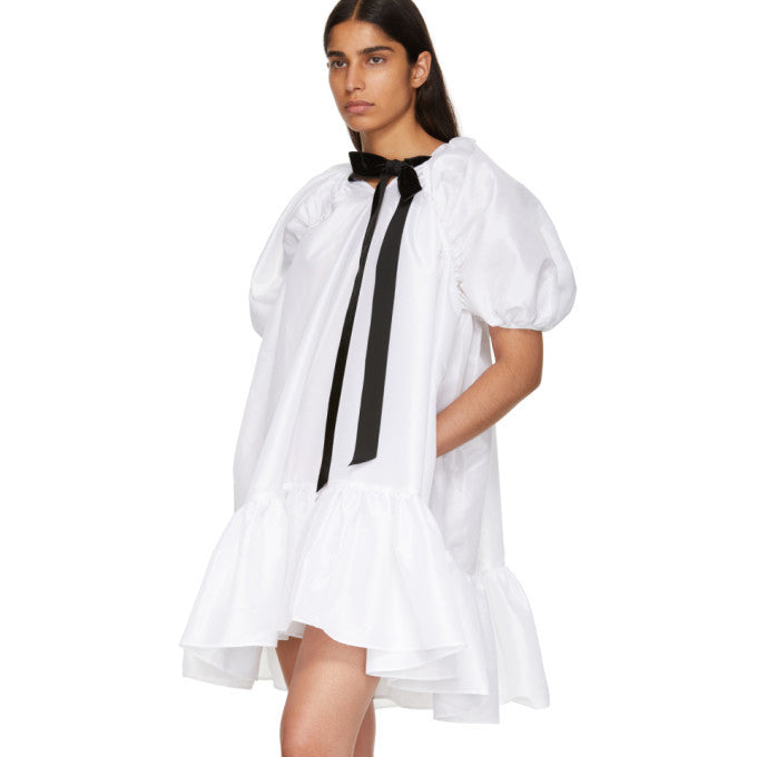 Rent the Chrystal White Satin Mini Dress by Cecilie Bahnsen at Rites