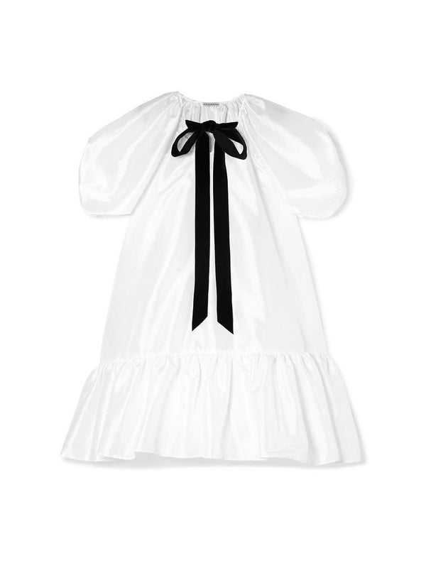Rent the Cecilie Bahnsen Chrystal White Satin Mini Dress at Rites