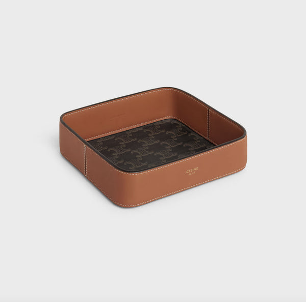 Shop the Celine Triomphe Trinket Bowl in Canvas and Calfskin at Rites London