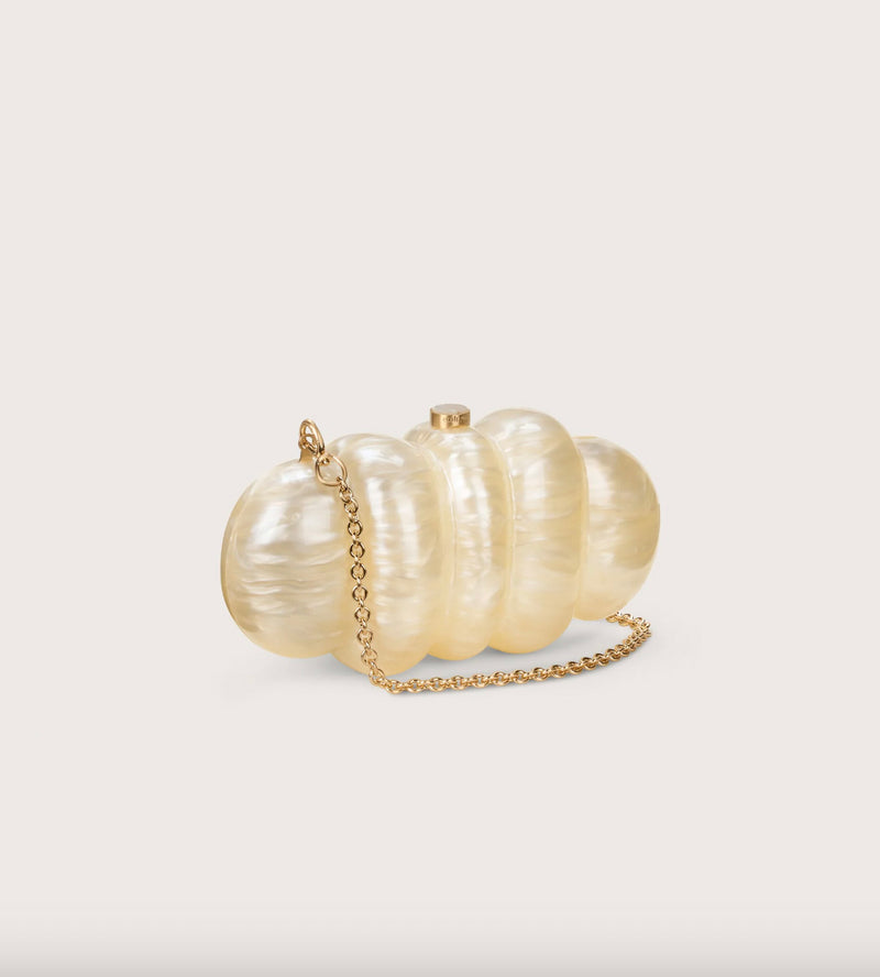 Rent the Cult Gaia Puffer Acrylic Clutch Bag at Rites