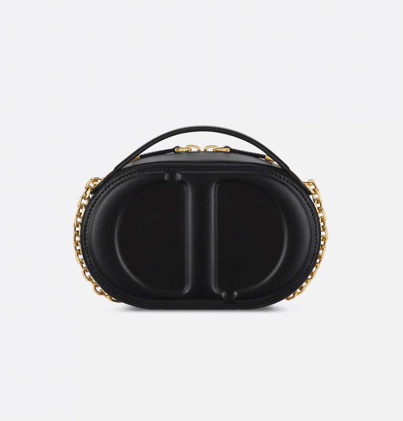 Shop the CD Signature Oval Camera Bag in black by Dior at Rites London