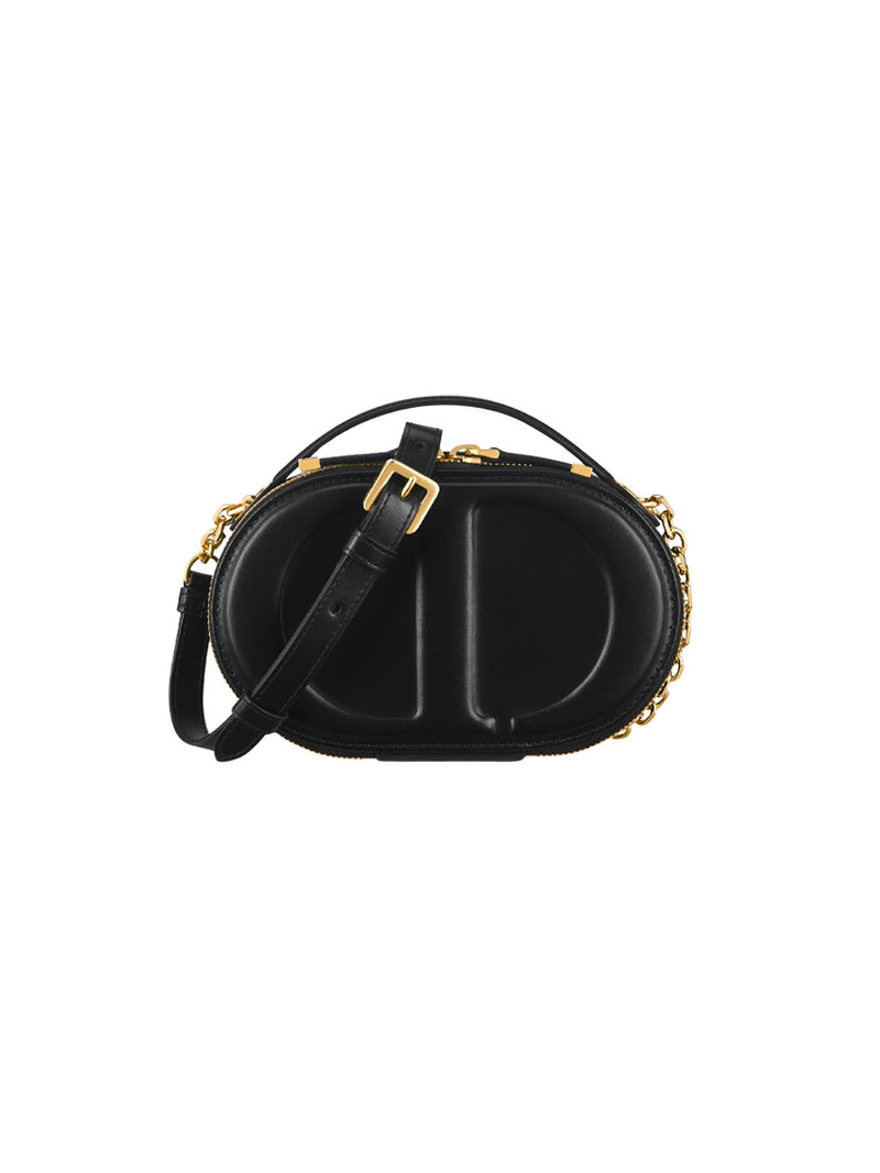 Shop the Dior CD Signature Oval Camera Bag in black at Rites London