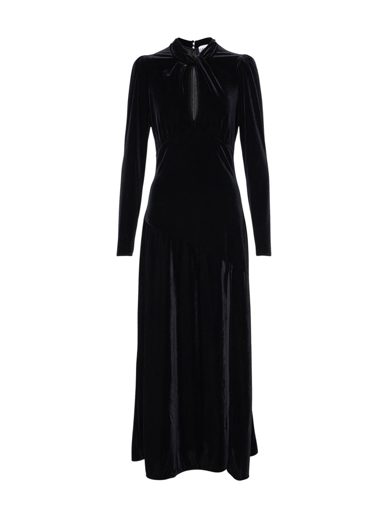 Rent Ganni Black Velvet Maxi Dress | Rites Rental & Resale Rent Ganni Black Velvet Maxi Dress | Rites Rental & Resale