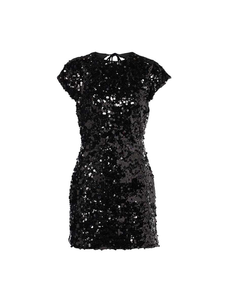 Rent Ganni Black Velvet Sequin Mini Dress | Rites Rental & Resale Rent Ganni Black Velvet Sequin Mini Dress | Rites Rental & Resale