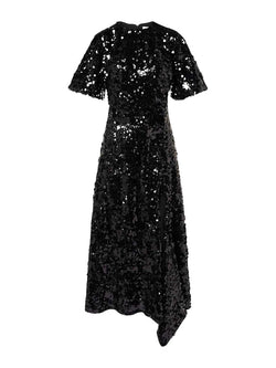 Rent Ganni Black Velvet Sequin Maxi Dress | Rites Rental & Resale Rent Ganni Black Velvet Sequin Maxi Dress | Rites Rental & Resale