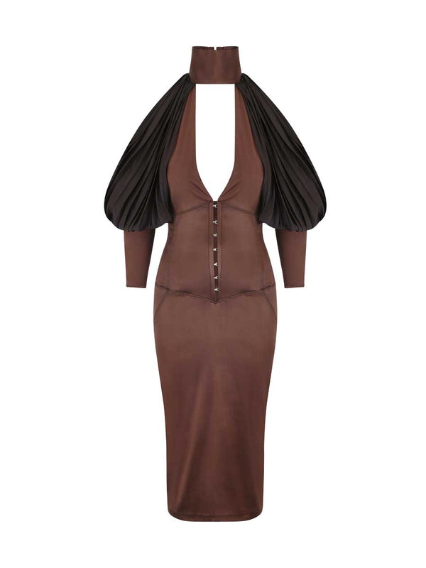 Shop the Silk Halterneck Dress from Fall/Winter 2003 by Tom Ford for Gucci.