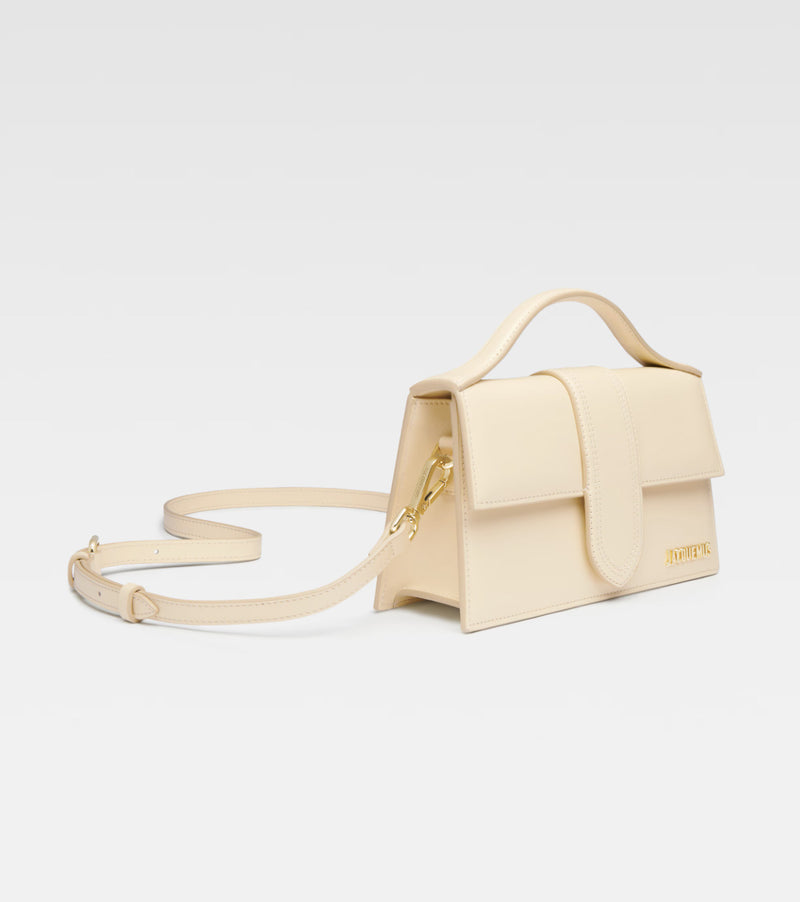 Shop the Jacquemus ivory Le Grand Bambino Bag at Rites 