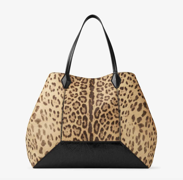 Shop the Large Diamond Tote Bag in Leopard Print by Jimmy Choo at Rites London