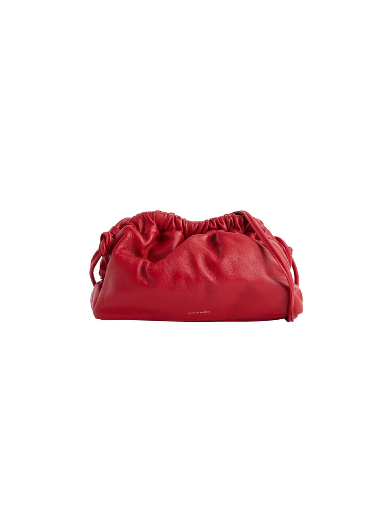 Shop the Mansur Gavriel Cloud Mini Clutch in Flame red at Rites London