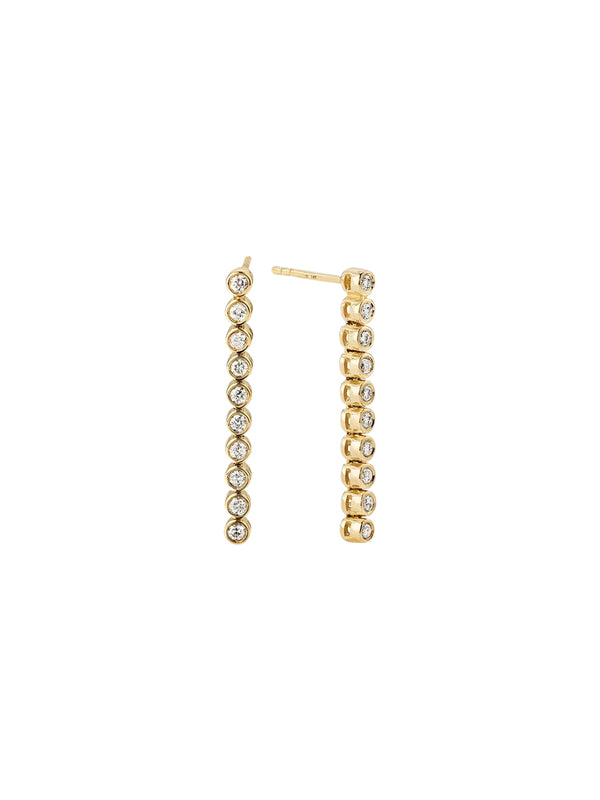 Shop the Mejuri Bezel Lab Grown Diamond Tennis Earrings at Rites London