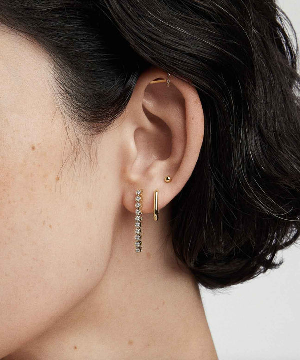 Shop the Bezel Lab Grown Diamond Tennis Earrings by Mejuri at Rites London