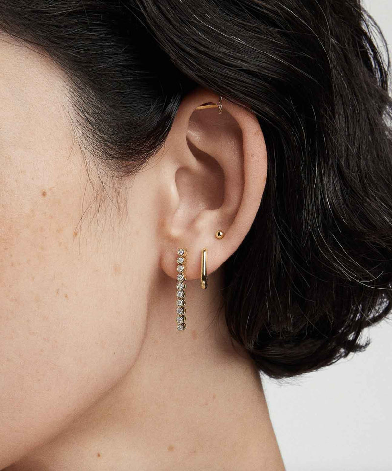 Shop the Bezel Lab Grown Diamond Tennis Earrings by Mejuri at Rites London