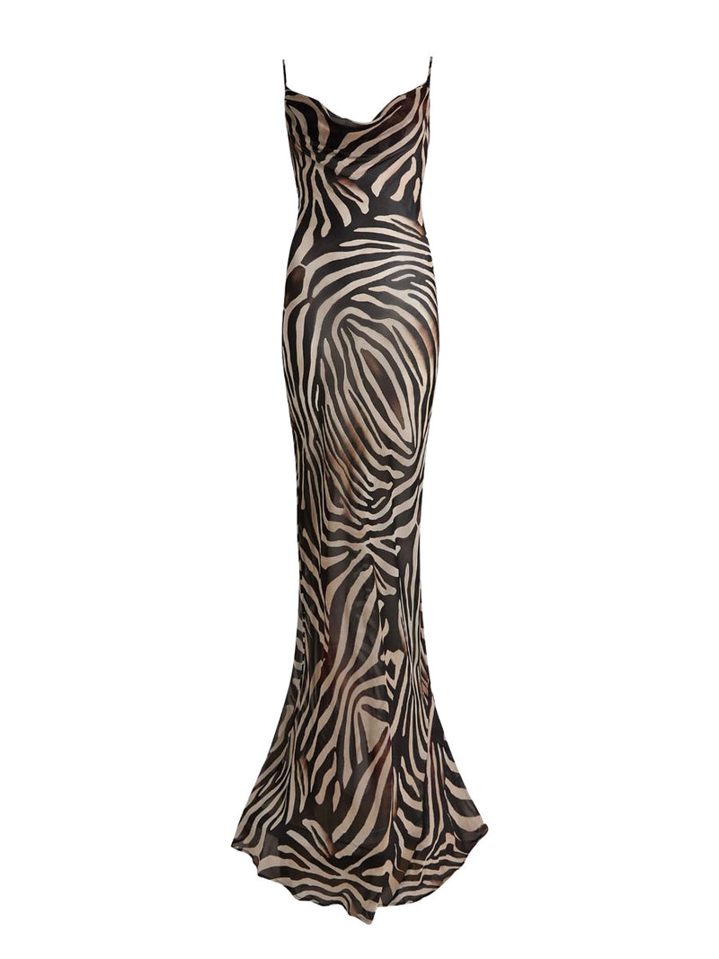 Rent Rat & Boa Majel Zebra Print Dress Rent Rat & Boa Majel Zebra Print Dress