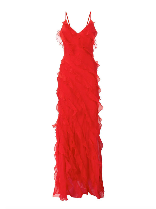 Rent the Rat & Boa Cecelia Dress in red at Rites