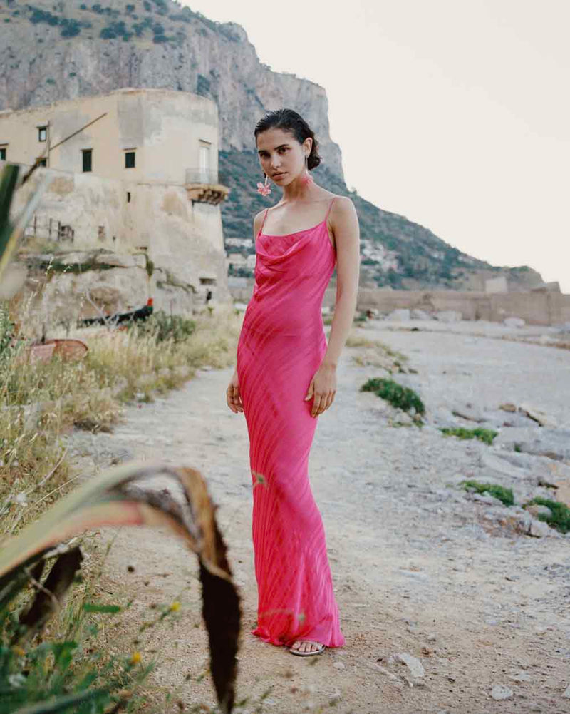 Rent the Rat & Boa pink Cerise Maxi Dress at Rites