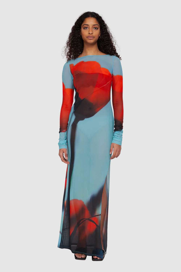 Rent the Santino Dress with tulip print by Rat & Boa