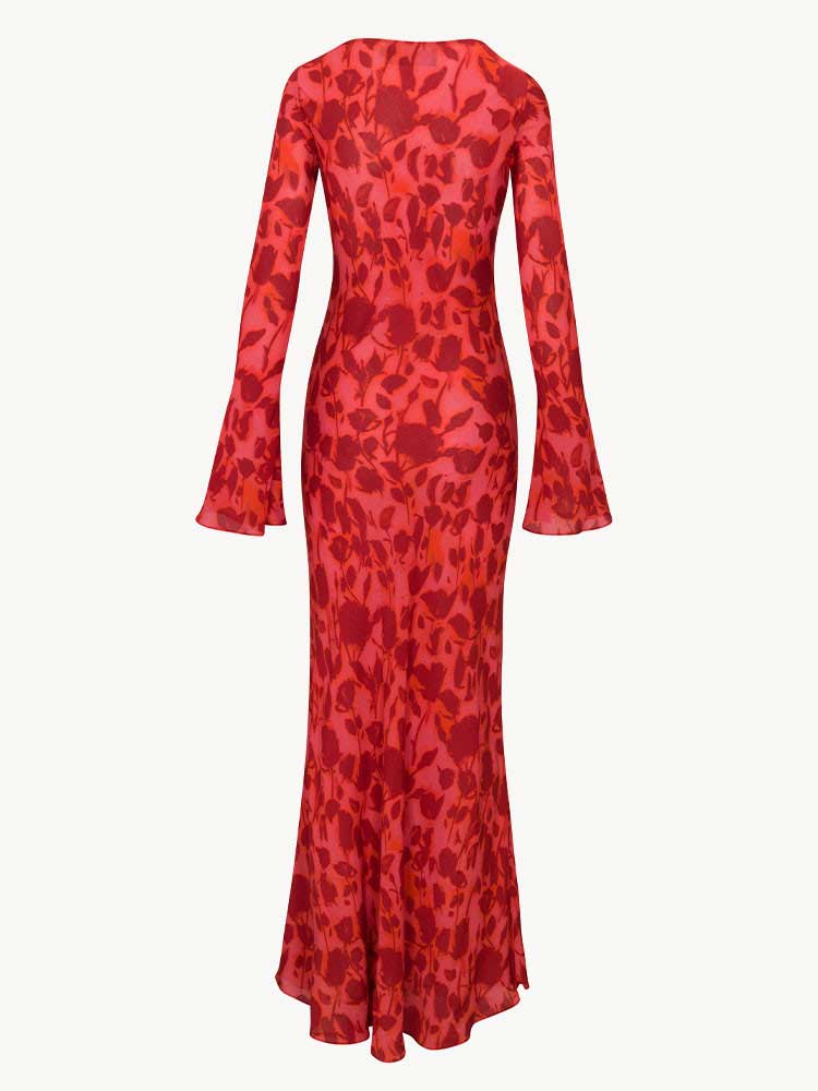 Rent the Gia Maxi Dress in Havana print by Realisation Par