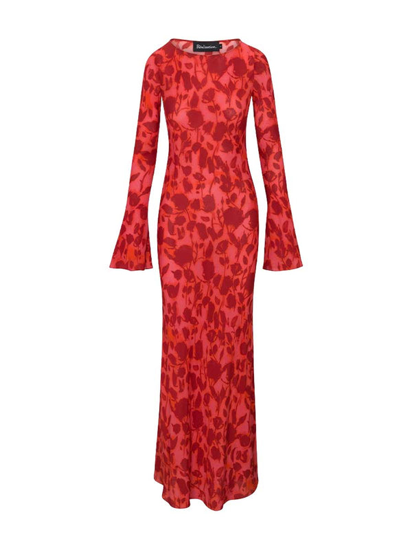 Rent the Gia Maxi Dress in Havana print by Realisation Par