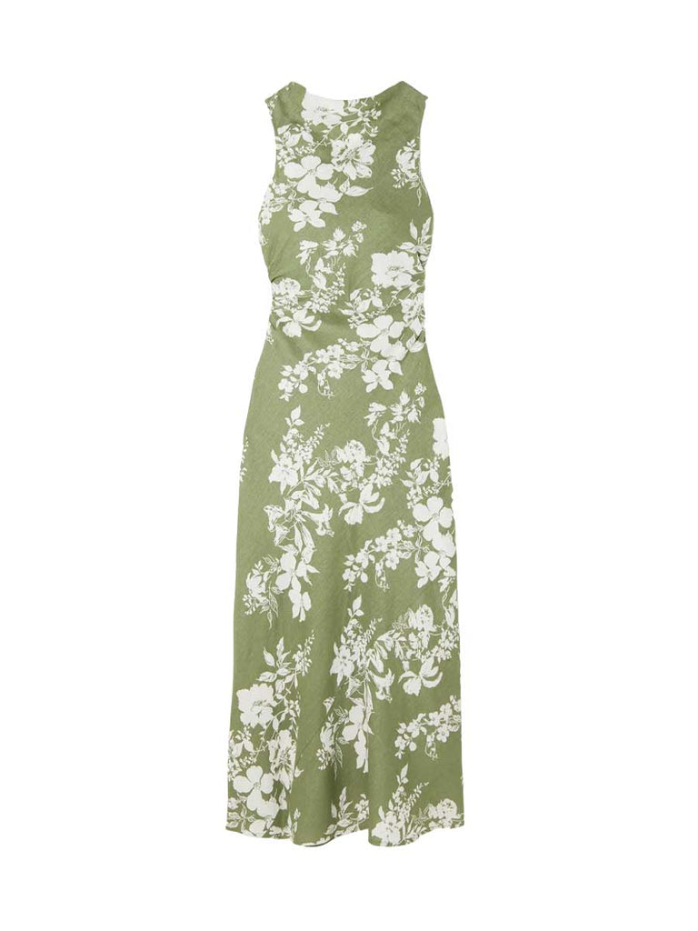 Rent The Casette Floral Linen Maxi Dress By Reformation