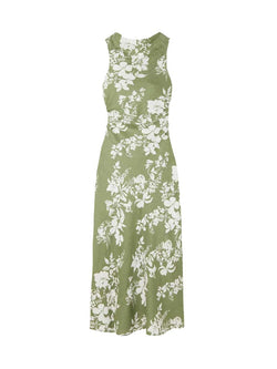 Rent the Casette Midi Dress in floral linen by Reformation