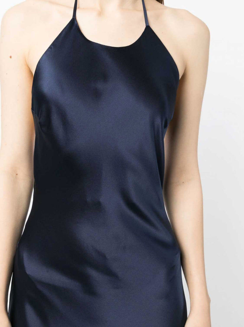 Rent the Reformation navy silk Jeany Dress at Rites