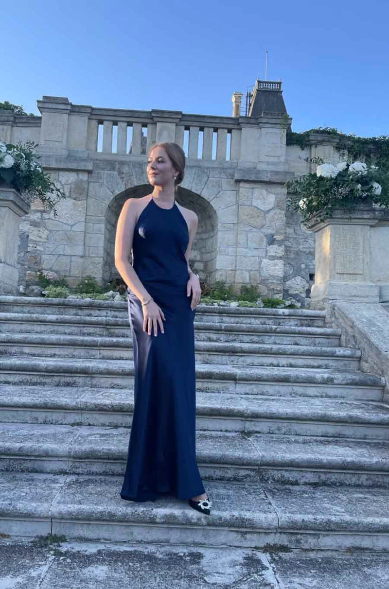 Rent Reformation Navy Silk Jeany Dress | Rites London Rent Reformation Navy Silk Jeany Dress | Rites London