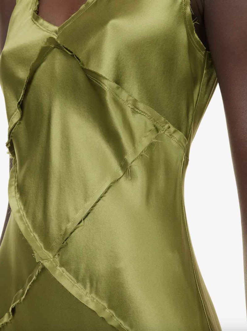 Rent the Talor Silk Dress by Reformation in leaf green at Rites