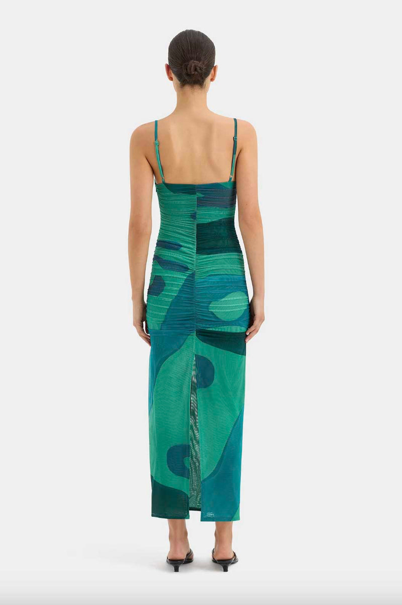 Rent Sir the Label Frankie Ruched Midi Dress | Rites Rental & Resale Rent Sir the Label Frankie Ruched Midi Dress | Rites Rental & Resale