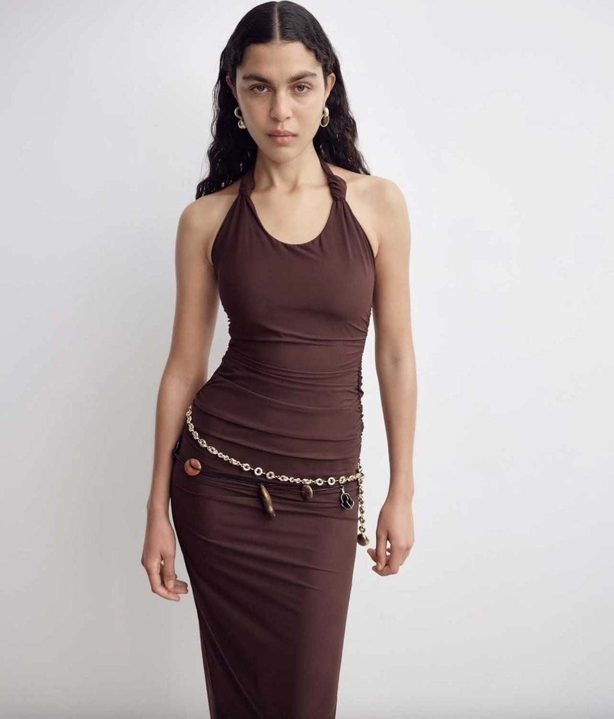 sir jacques gathered midi dress Rent SIR Jacques Knot Midi Dress