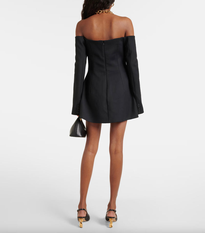 Rent the Sandrine Off Shoulder Blazer Mini Dress by SIR the label at Rites