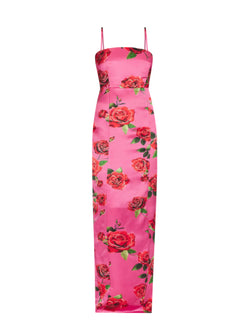 Rent the Sau Lee Sofia Dress in pink satin at Rites