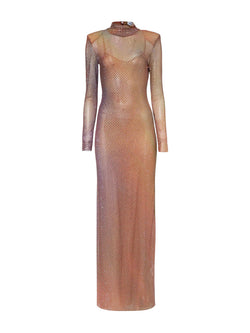 Rent Self Portrait Iridescent Printed Crystal Maxi Dress | Rites London Rent Self Portrait Iridescent Printed Crystal Maxi Dress | Rites London