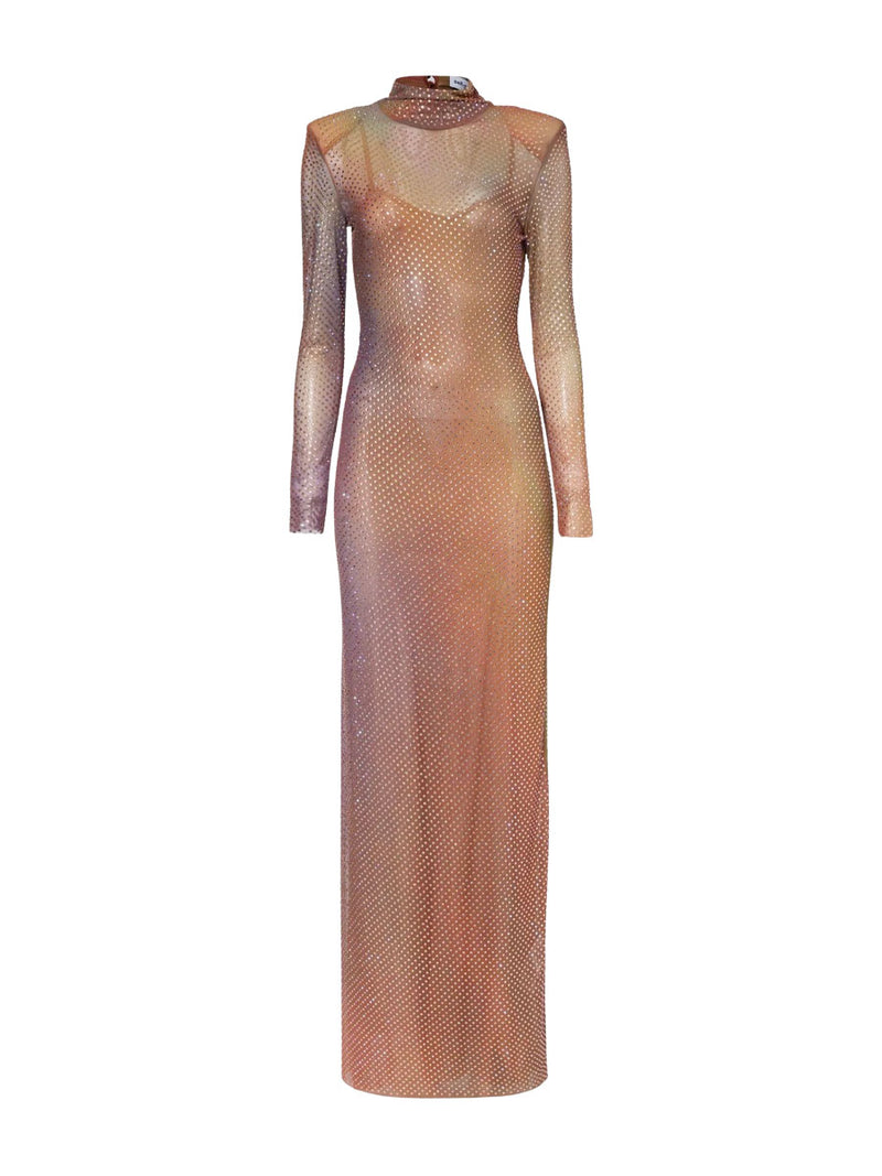 Rent Self Portrait Iridescent Printed Crystal Maxi Dress | Rites London Rent Self Portrait Iridescent Printed Crystal Maxi Dress | Rites London