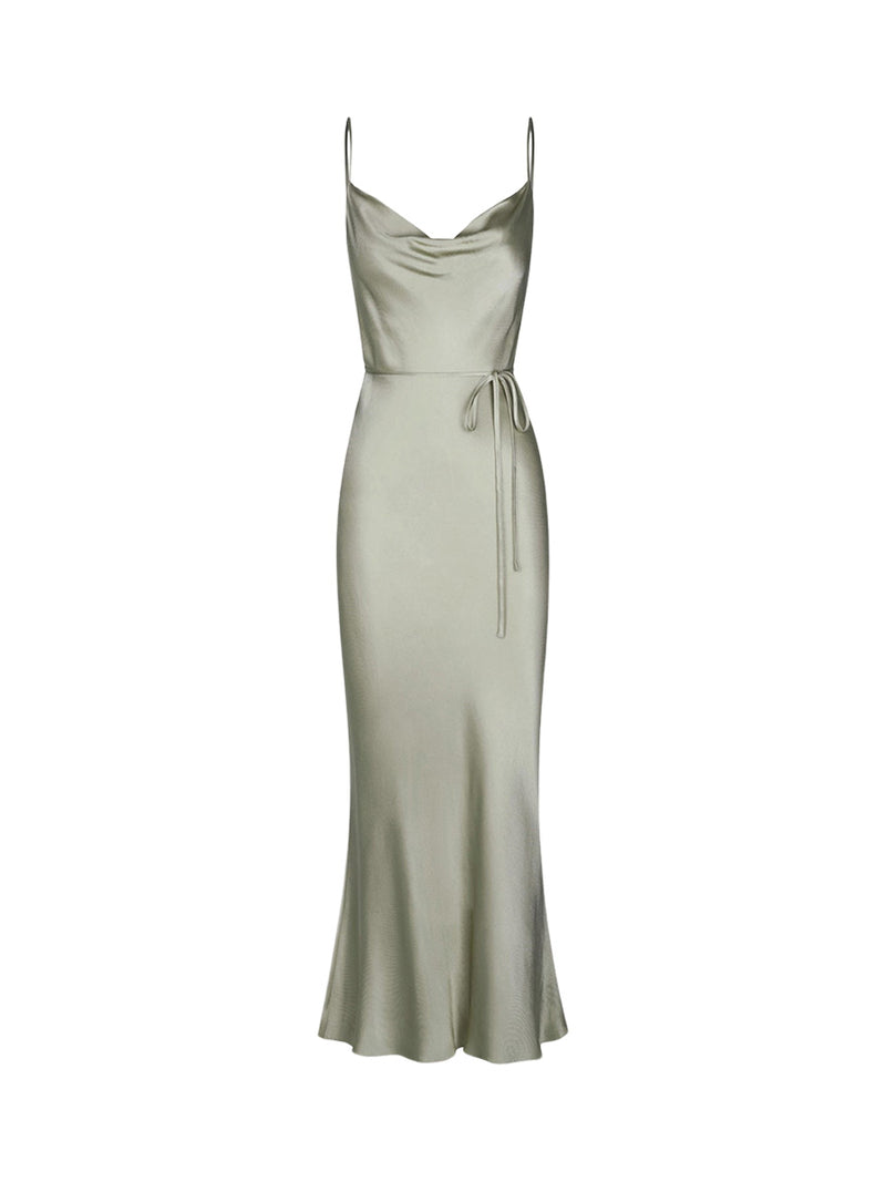 Rent Shona Joy La Lune Bias Cowl Midi Dress Sage | Rites Rental & Resale Rent Shona Joy La Lune Bias Cowl Midi Dress Sage | Rites Rental & Resale