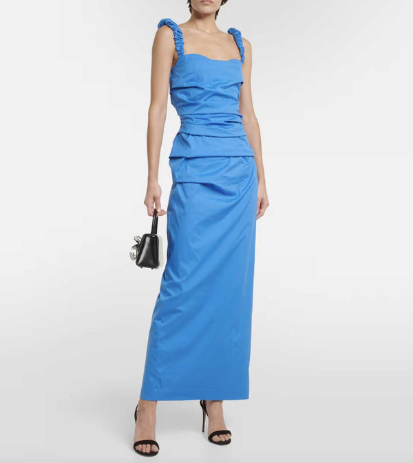 Rent the Sir The Label blue Azul Balconette Gown at Rites