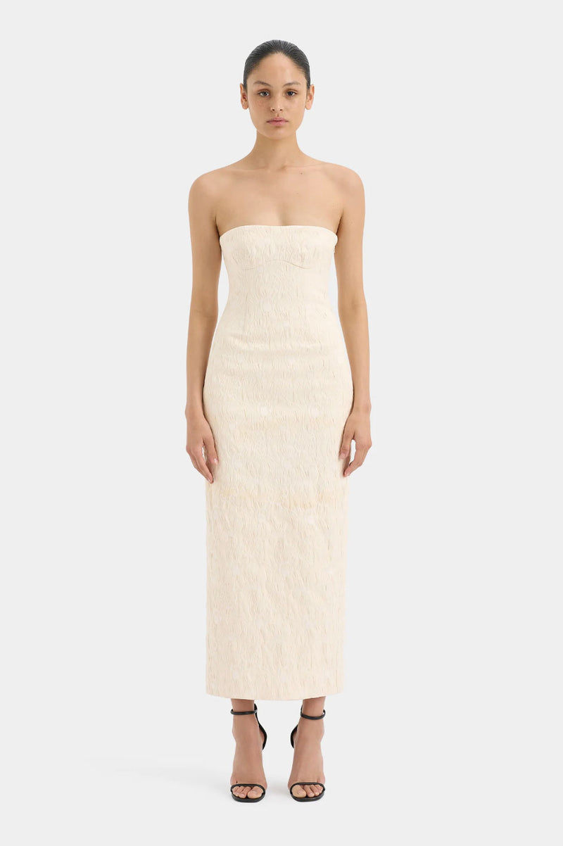 Rent the Cloud Jacquard Etienne Strapless Column Gown by SIR The Label at Rites