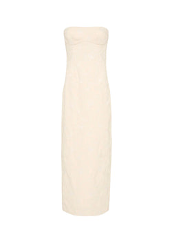 Rent the SIR The Label Etienne Strapless Column Gown in Cloud Jacquard at Rites