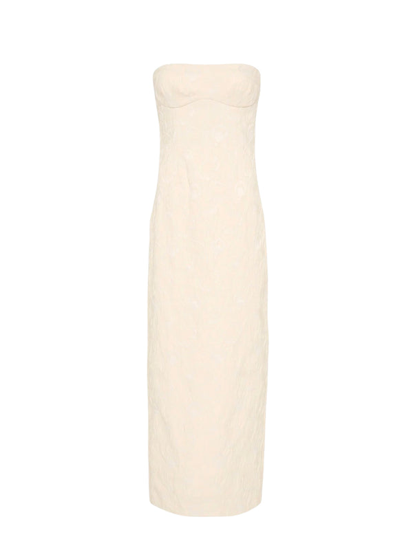 Rent the SIR The Label Etienne Strapless Column Gown in Cloud Jacquard at Rites